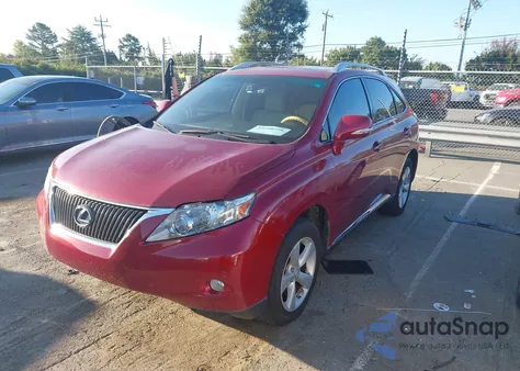 2012 Lexus Rx 350 from USA, damaged, VIN 2T2BK1BA1CC145875